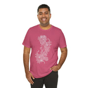 Eco-Friendly Nature Art Unisex Jersey Tee - Botanical Design