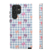 Cute Bow Pattern Tough Samsung Galaxy Phone Case - Stylish Protective Cover for Everyday Use