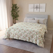 Floral Cozy Polyester Blanket - Soft Floral Design for Home Decor