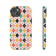 Colorful Playing Card Pattern Tough Case for iPhone