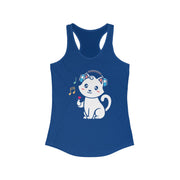 Cute Cat Music Racerback Tank Top for Women