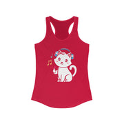 Cute Cat Music Racerback Tank Top for Women