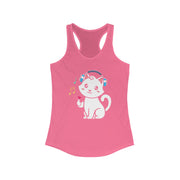 Cute Cat Music Racerback Tank Top for Women