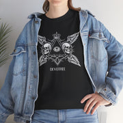 Devotree Skull Wings Unisex Heavy Cotton Tee - Edgy Graphic T-Shirt for Alternative Lifestyle