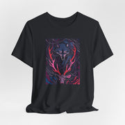 Nature-Inspired Graphic Tee - Wolf & Deer Design