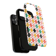 Colorful Playing Card Pattern Tough Case for iPhone