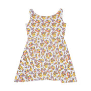 Playful Women's Skater Dress with Fun Prints - Perfect for Casual Outings and Holidays