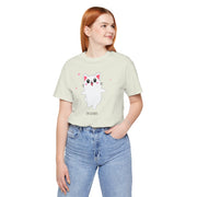 Cute Cat Devotion Unisex Short Sleeve Tee - Fun & Playful T-Shirt for Cat Lovers