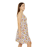 Playful Women's Skater Dress with Fun Prints - Perfect for Casual Outings and Holidays