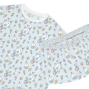 Cute Unicorn Ice Cream Women's Short Pajama Set