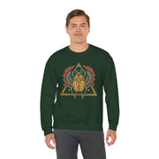Vintage-Inspired Beetle Graphic Crewneck Sweatshirt | Unisex Heavy Blend