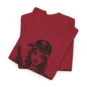 Devotree Unisex Heavy Cotton Tee - Edgy Tattooed Woman Design