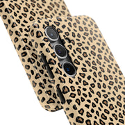 Leopard Print Tough Phone Case - Stylish Protection for Your Device