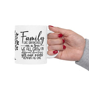 Family Tree Inspirational Ceramic Mug - 11oz & 15oz