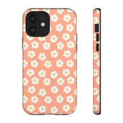 Floral Tough Phone Case with Daisy Design