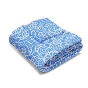 Cozy Arctic Fleece Blanket with Floral Pattern