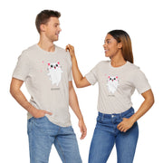 Cute Cat Devotion Unisex Short Sleeve Tee - Fun & Playful T-Shirt for Cat Lovers