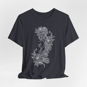 Eco-Friendly Nature Art Unisex Jersey Tee - Botanical Design