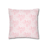 Inspirational Love Pillowcase - Soft Spun Polyester Square Cushion with Heart Design