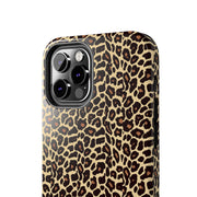 Leopard Print Tough Phone Case - Stylish & Durable Protection for Your Device