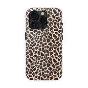 Stylish Leopard Print Tough Phone Case - Durable Protection for Your Device