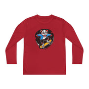 Youth Skateboarding Panda Long Sleeve Tee - Fun and Sporty Design for Active Kids