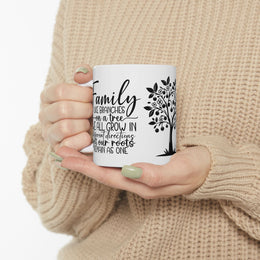 Family Tree Inspirational Ceramic Mug - 11oz & 15oz