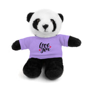 Cute Stuffed Animal with 'Love You' Tee - Perfect Gift for Kids and Beloved Ones