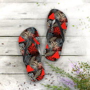 Tropical Print Flip Flops - Summer Vibes Sandals for Beach Lovers