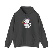 Cute Cat Music Lover Hoodie - Unisex Heavy Blend™ Sweatshirt