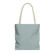Chic Polka Dot Tote Bag - Aqua Blue Reusable Shopping Bag