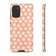 Daisy Pattern Tough Samsung Galaxy Phone Case - Floral Design for Stylish Protection