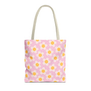 Cute Daisy Print Tote Bag for Spring Outings