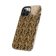 Wild Tiger Print Tough Phone Case - Stylish and Durable