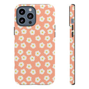 Floral Tough Phone Case with Daisy Design