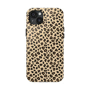 Leopard Print Tough Phone Case - Stylish Protection for Your Device