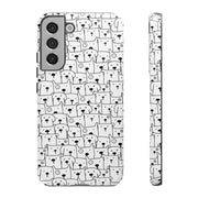 Cute Dog Pattern Samsung Galaxy Phone Case - Tough Cases for Pet Lovers