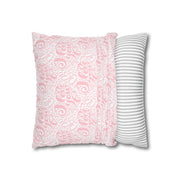 Inspirational Love Pillowcase - Soft Spun Polyester Square Cushion with Heart Design