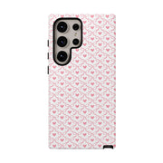 Stylish Samsung Galaxy Phone Case with Pink Ribbon Design