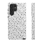 Cute Dog Pattern Samsung Galaxy Phone Case - Tough Cases for Pet Lovers