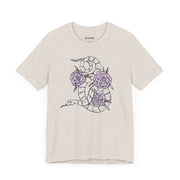 Botanical Snake Unisex Jersey Tee - Stylish Floral Design for Nature Lovers