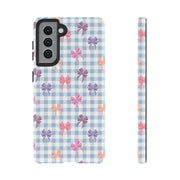 Cute Bow Pattern Tough Samsung Galaxy Phone Case - Stylish Protective Cover for Everyday Use