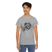 Skeleton Graphic Unisex Heavy Cotton Tee - Perfect for Halloween & Casual Wear