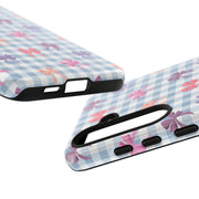 Cute Bow Pattern Tough Samsung Galaxy Phone Case - Stylish Protective Cover for Everyday Use