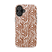 Stylish Zebra Print Tough Phone Case - Durable Protection & Trendy Design