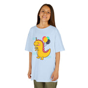 Kids Dinosaur Party Tee - Colorful Celebration Shirt for Birthday Fun