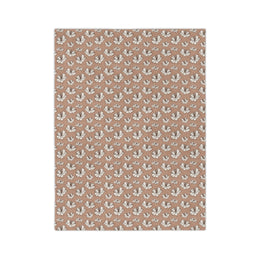 Cozy Floral Velveteen Microfiber Blanket - Soft and Warm for Home Decor