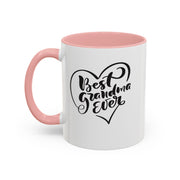 Best Grandma Ever Accent Coffee Mug - Perfect Gift for Mother's Day and Grandparent Celebrations