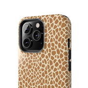 Giraffe Print Tough Phone Case for Animal Lovers