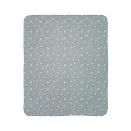 Cozy Floral Fleece Sherpa Blanket - Perfect for Home Comfort and Winter Chill